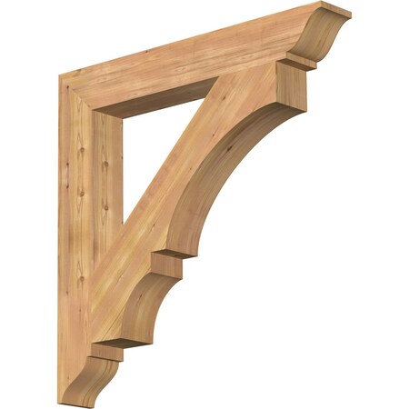 Ekena Millwork Balboa Traditional Smooth Bracket, Western Red Cedar, 5 1/2"W x 40"D x 40"H BKT06X40X40BOA01SWR